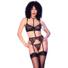 Chilirose - Cr 4852 Ensemble Lingerie Noir Taille Xl